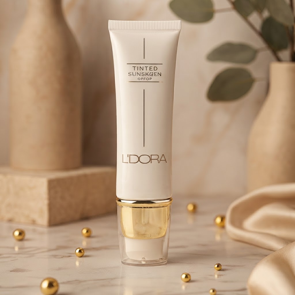 کرم ضدآفتاب رنگی SPF50 - با بافت سبک و زودجذب لدورا